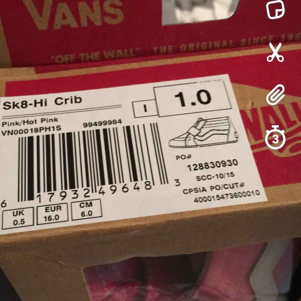 Baby girl soft bottom Vans